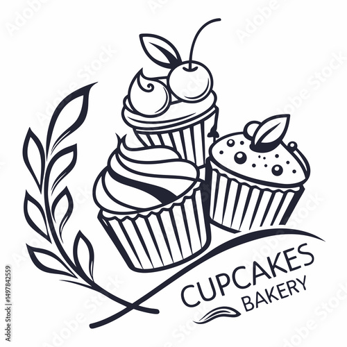 set of cupcakes