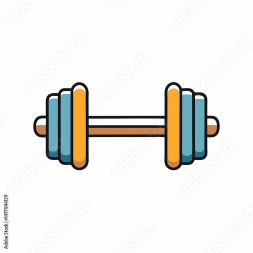 dumbbell isolated on white