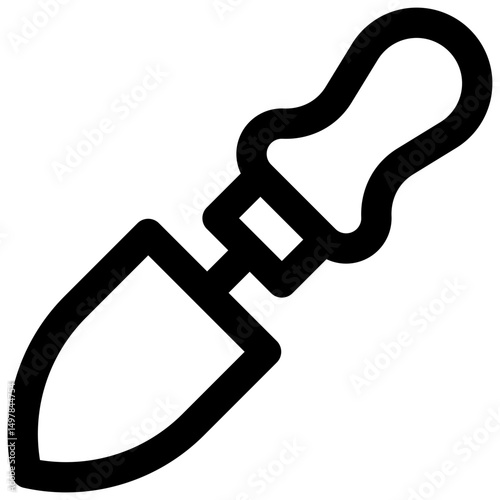 Gardening tools. Editable stroke vector icon.