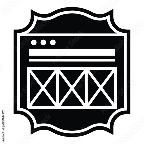 web designer element isolated high fidelity mockup on white background