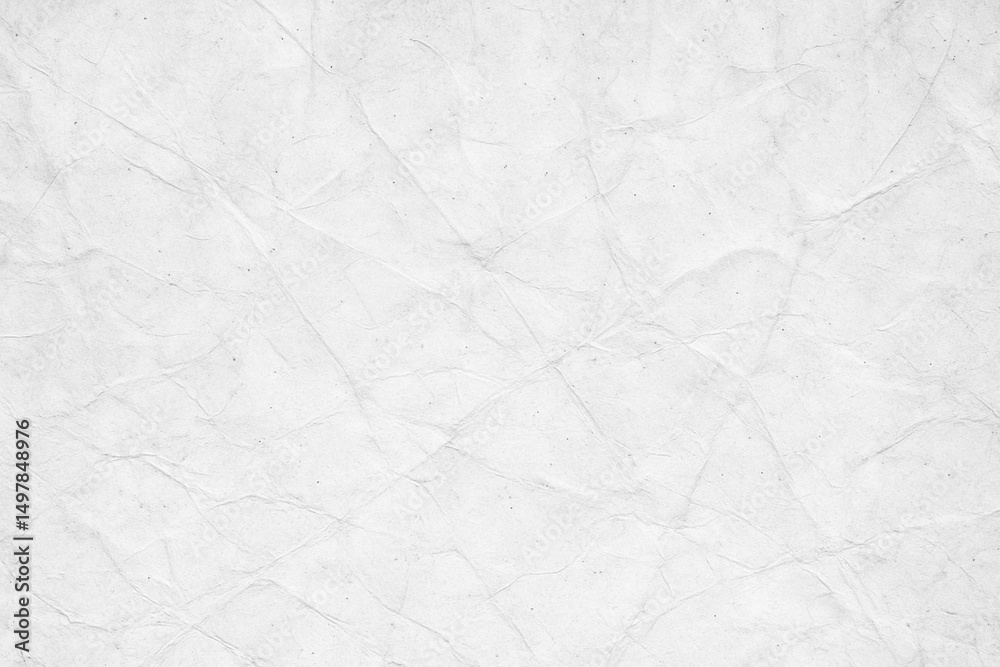 Wrinkled White Paper Texture: An elegantly textured backdrop, featuring a close-up view of a wrinkled white paper, ideal for versatile design uses. Wrinkled White Paper Texture: An elegantly textured backdrop, featuring a close-up view of a wrinkled white paper, ideal for versatile design uses.