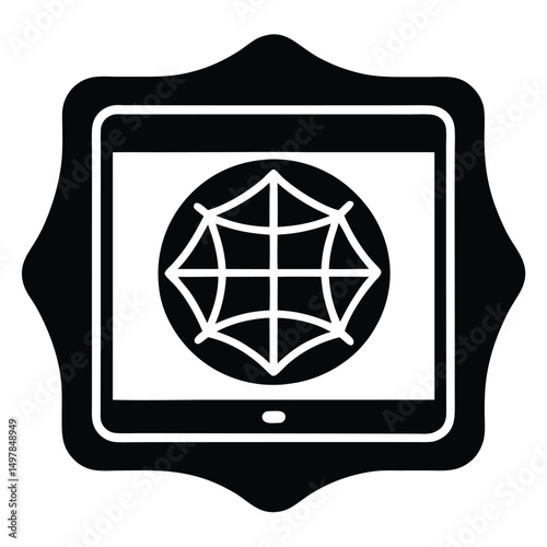 web designer element isolated html5 logo on white background