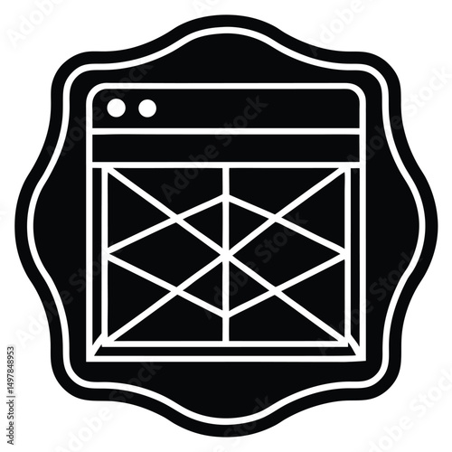 web designer element isolated html5 logo on white background
