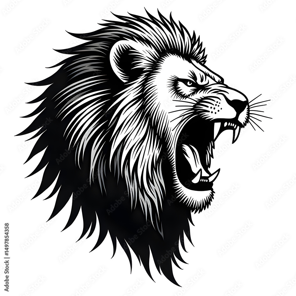 Fototapeta premium logo lion vector illustration