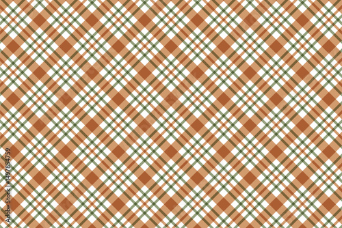 simple abstract brown green color diagonal plaid check line pattern classic plaid tartan pattern in warm autumnal colors