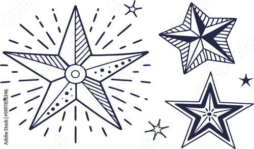 abstract star design