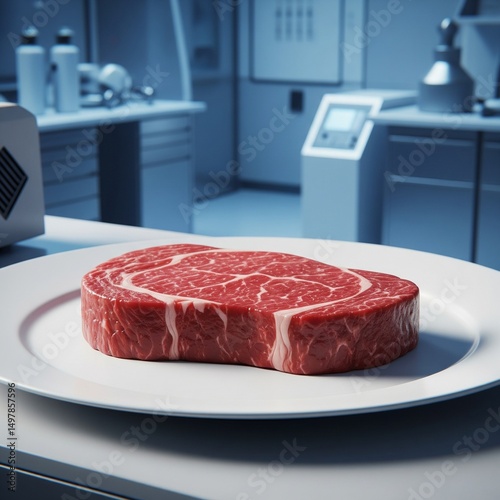 Synthetic Cultured Meat Steak Clean Plate Biotech Food Future