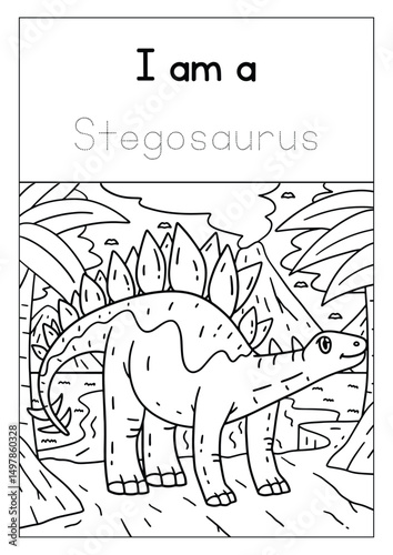 Cute Coloring page Vector illustration