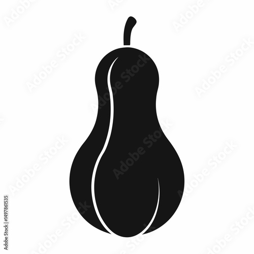 Futsu Squash Silhouette icon on white background