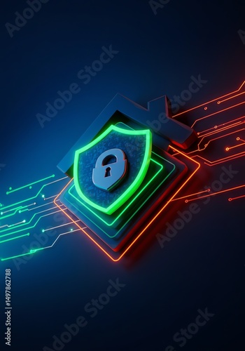 Home Security Shield Cyber Protection