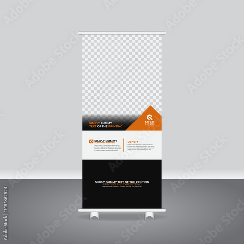 Unique Business Standee Template for Marketing and Branding Events Multipurpose Roll Up Banner
