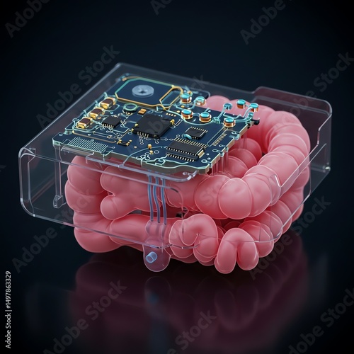 Intestine with Circuit Board Implant
