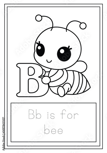 Cute Coloring page Vector illustration