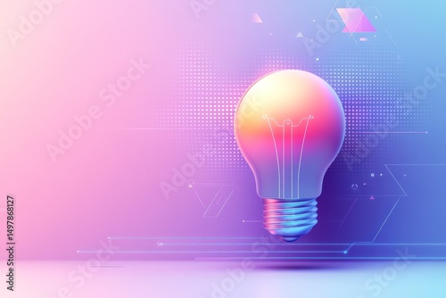 Illuminating idea concept