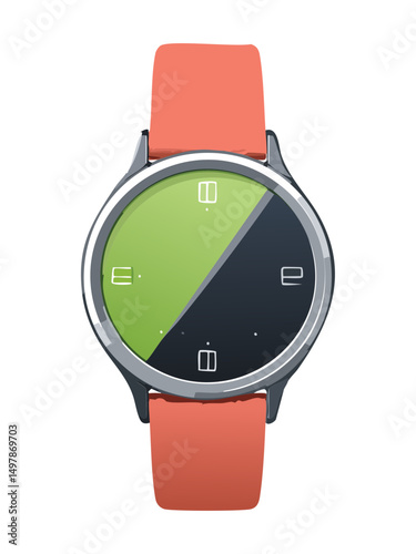 Smartwatch Unique Design Display Vector Illustration