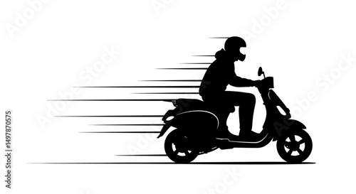 silhouette of motorcycle
