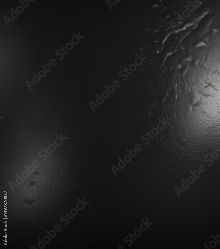 Deep black leather, glossy sheen, luxurious texture,  shine,  detail