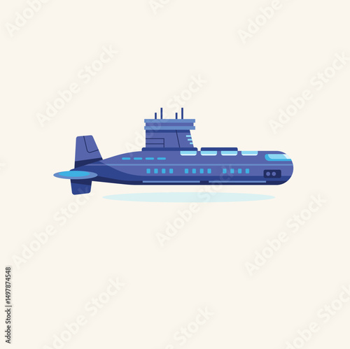 Deep Sea Exploration Unveiling the Mysteries of the Ocean Depths with Submarines Illustration