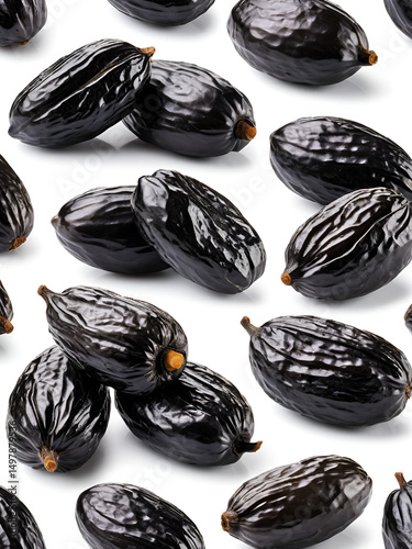 Wallpaper Mural Dry prunes set isolated on white background Torontodigital.ca