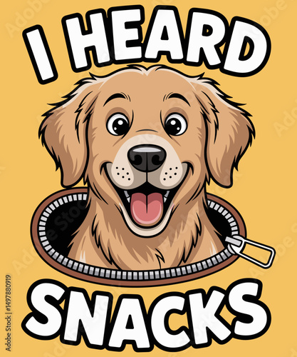I Heard Snacks Funny Dog lover