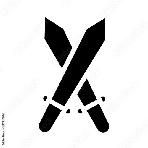 weapons glyph icon