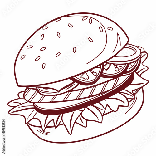 sandwich with salami