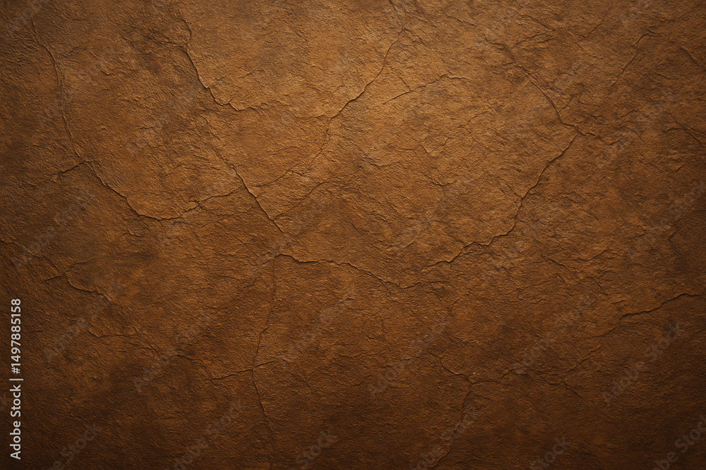 A textured brown background with subtle cracks, ideal for use in design projects, presentations, or as a backdrop in various artistic endeavors.