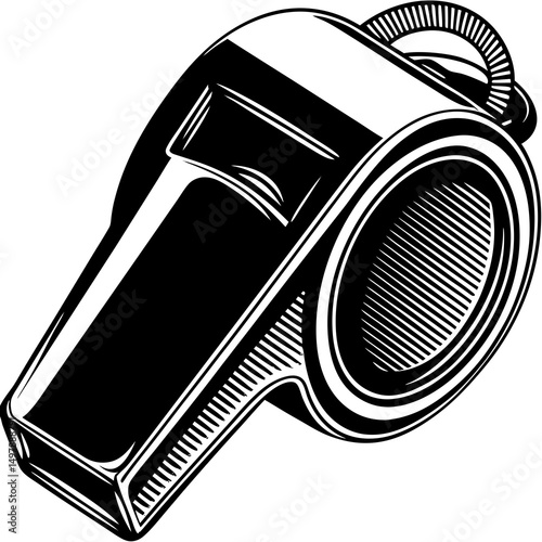 vector illustration of a whistle