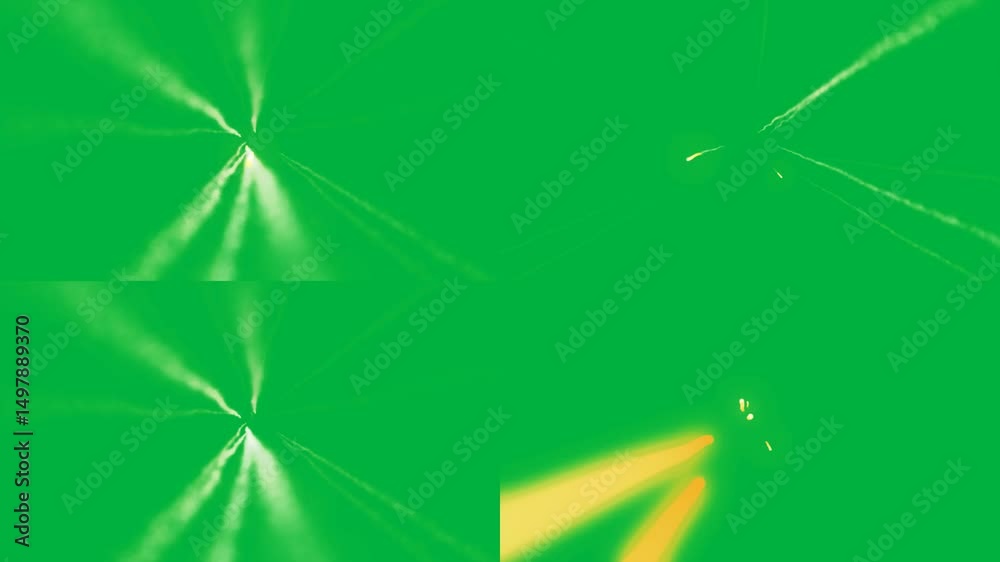 4 Green screen Rocket missile launch war vfx bright streaks of light moving diagonally, resembling meteors or shooting stars. Perfect for visual effects, motion graphics, and professional video co	