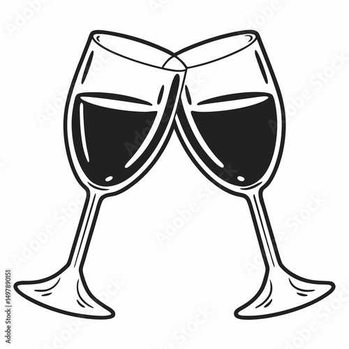glasses of champagne