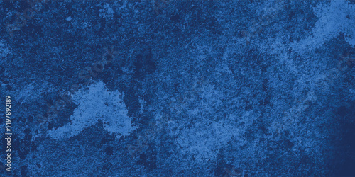 Contemporary blue abstract art featuring expressive textures and a ghostly visual center

