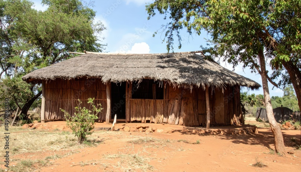 Traditional Samburu Elder's Homestead Surrounded by Nature Traditional Samburu Elder's Homestead Surrounded by Nature
