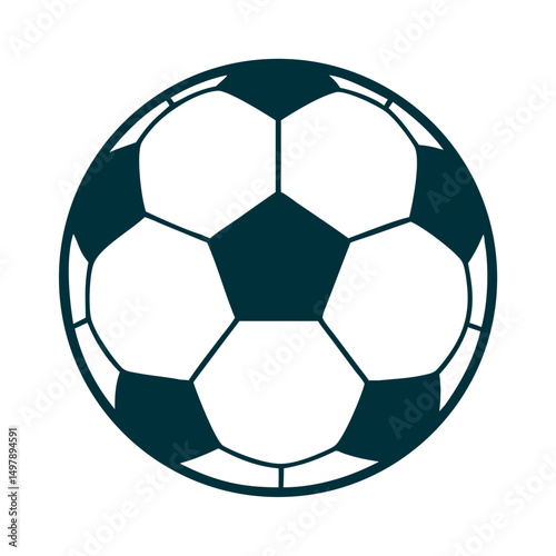 soccer ball isolated on white
