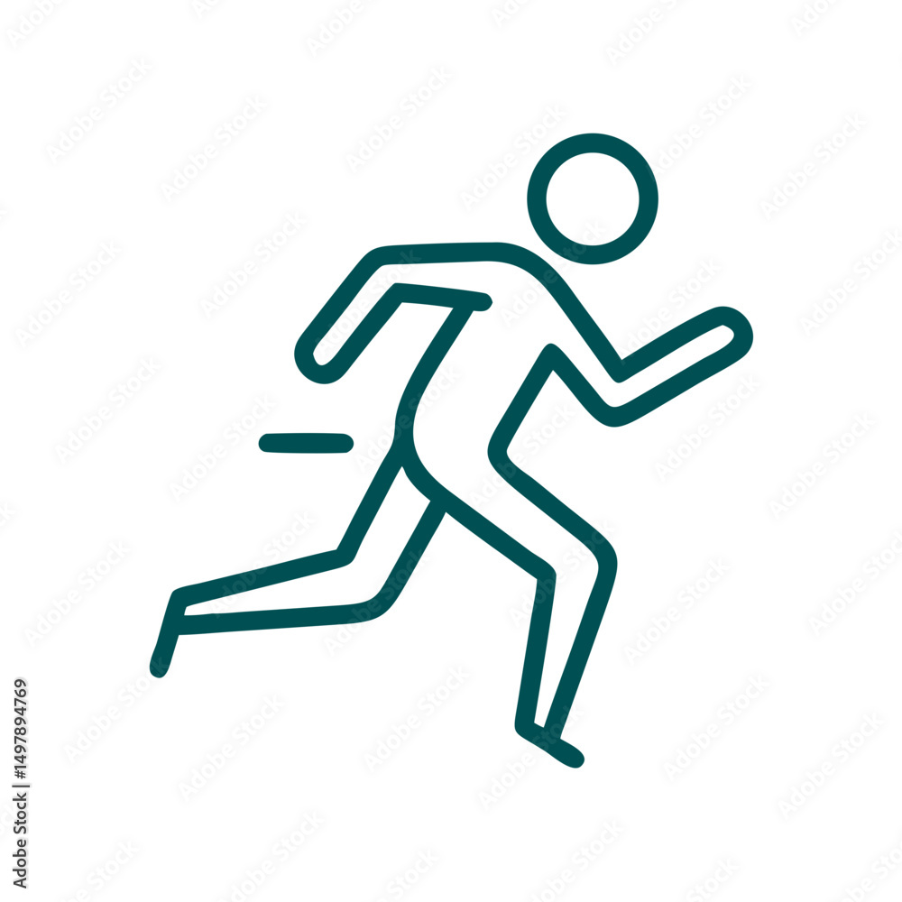 running man icon running man icon