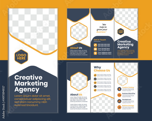 Modern Construction Brochure Templates

