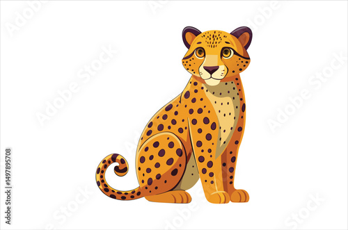cheetah vector,  icon vector illustration, cheetah silhouette of a cheetah isolated on a white background, eps, png, svg, tiger vector,