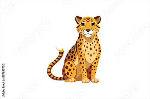cheetah vector,  icon vector illustration, cheetah silhouette of a cheetah isolated on a white background, eps, png, svg, tiger vector,