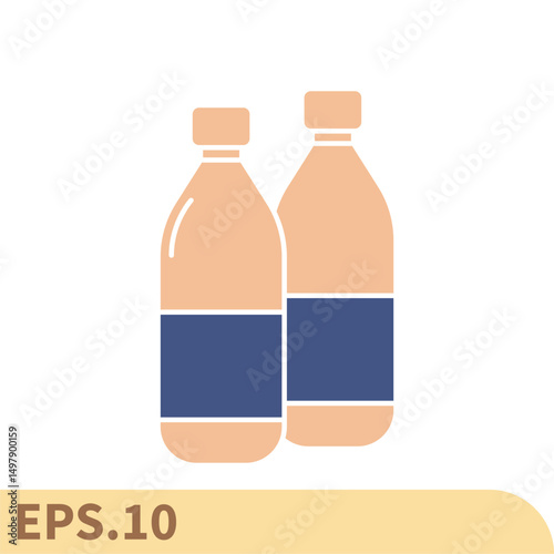 bottle icons symbol vector elements for infographic web