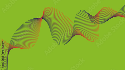 Multicolor web design. bland abstract vector wave stripe line template. swoosh speed line music and science technology vector flow background.