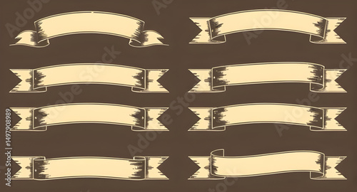 vintage hand label ribbon, handwritten ribbon banner, craft tag ribbon vintage, DIY label ribbon scroll, handmade product ribbon tag, pricing tag ribbon vintage, artisan label ribbon banner, hand lett