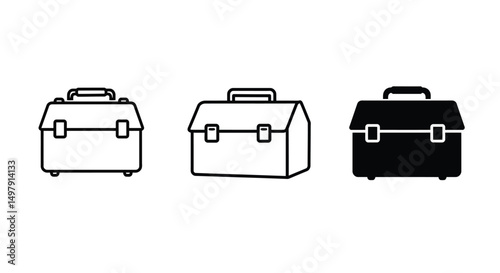Briefcase icon vector for computer, web and mobile app 