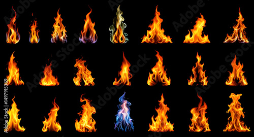 realistic fire flame, burning flame, hot fire, glowing flame, bright flames, fiery effect, flame illustration, realistic blaze, fire energy, orange flame, yellow flame, heat waves, fire sparks, flame 