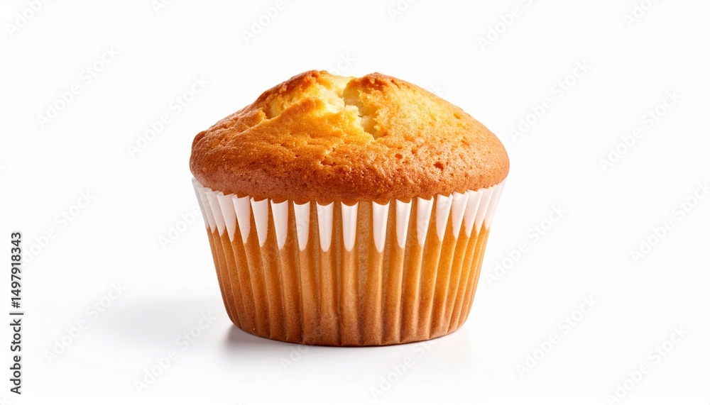 muffin on white background