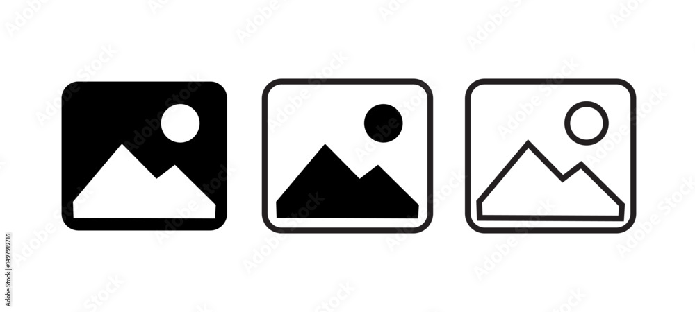 Gallery, Image, Picture icon. Vector illustration. Gallery, Image, Picture icon. Vector illustration.
