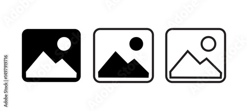 Gallery, Image, Picture icon. Vector illustration.