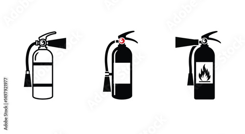 item, set, cartoon, dousing, technology, icons, tool, background, various, aid, device, safeguard, symbol, icon, sign, danger, secure, disaster, pictogram, object, extinguishing, illustration, flammab