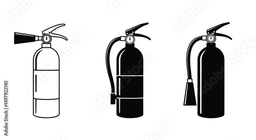 item, set, cartoon, dousing, technology, icons, tool, background, various, aid, device, safeguard, symbol, icon, sign, danger, secure, disaster, pictogram, object, extinguishing, illustration, flammab
