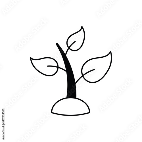 Plant Seedling Vector icon