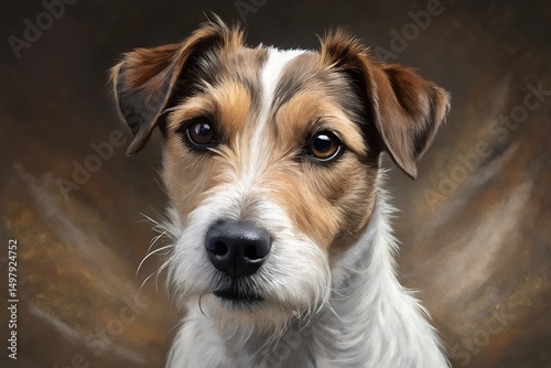 Adorable Jack Russell Terrier Portrait Stunning Dog Photography
