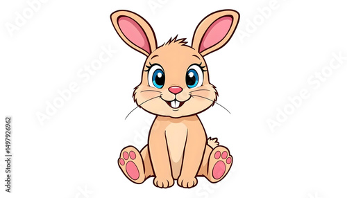 an illustration of rabbit on white background
